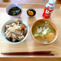 飲み会翌日の旦那さん朝定食☀️|さくたえさん