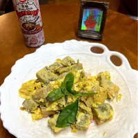 新茶新芽🌱卵とじ＊万能クッキングタレガーリック🧄ペッパー|henryさん