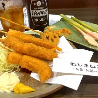 わじまんま　串揚げ盛り|あべたかひろさん