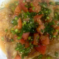 鶏肉ねトマト🍅ニラだれ|さっちーさん