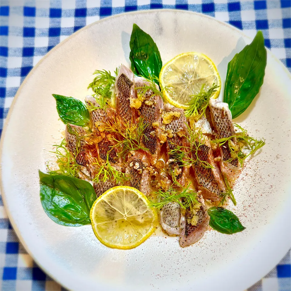 炙りイサキのレモドレ|なか★やまさん