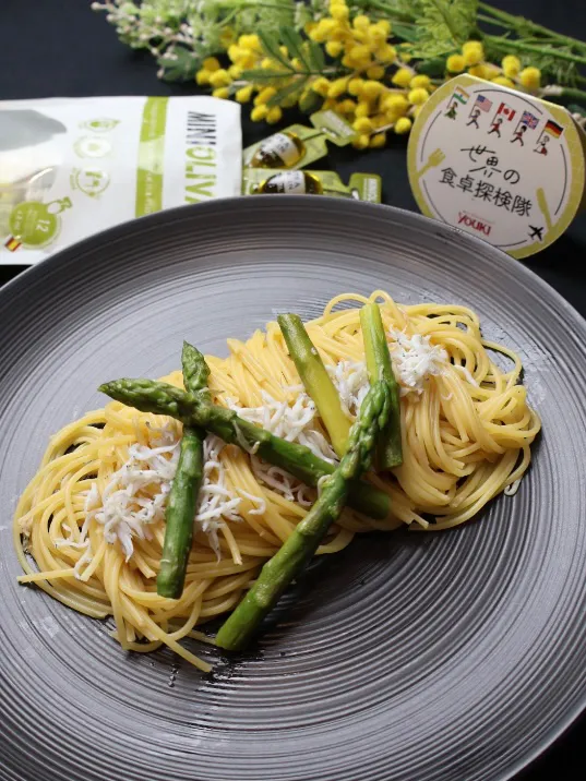 🇮🇹アスパラとしらすの和風パスタ🇮🇹|めいめいさん