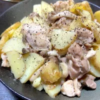鶏と新じゃがの塩炒め| ハルさん