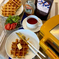ワッフル🧇でブランチ|ゆきゆきゆっきぃさん