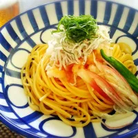 しらすおろしポン酢スパゲティ| はなこ@Pinonodiningさん