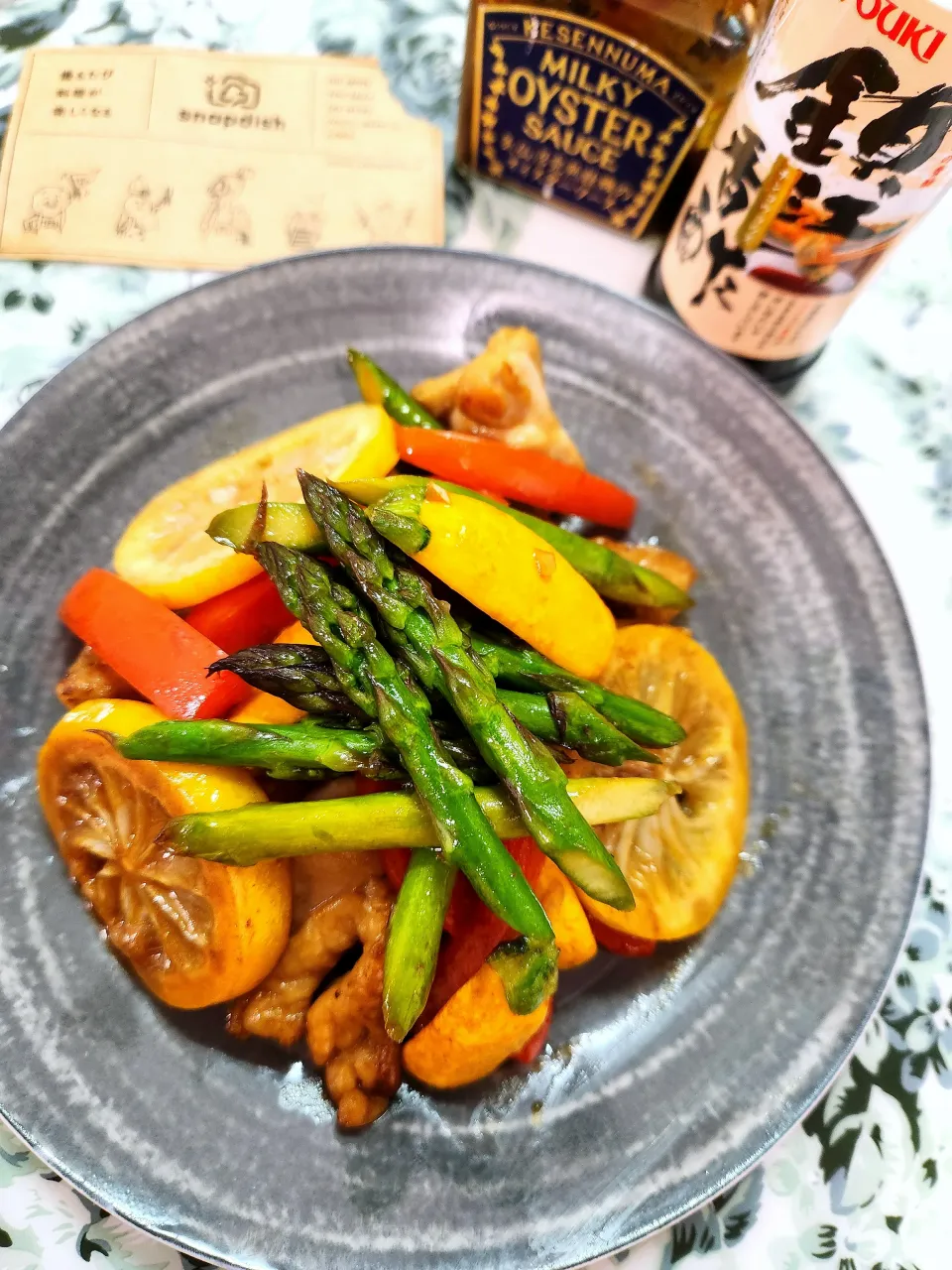 🔷鶏肉とアスパラガスの🍋檸檬オイスター炒めdancyuより🔷|@きなこさん