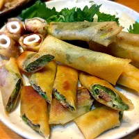 白菜と合い挽き肉の揚げ春巻き|じゅんさんさん