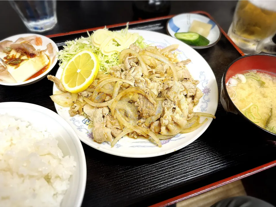 しょうが焼き定食 ¥1,000|Blue Moon Caféさん