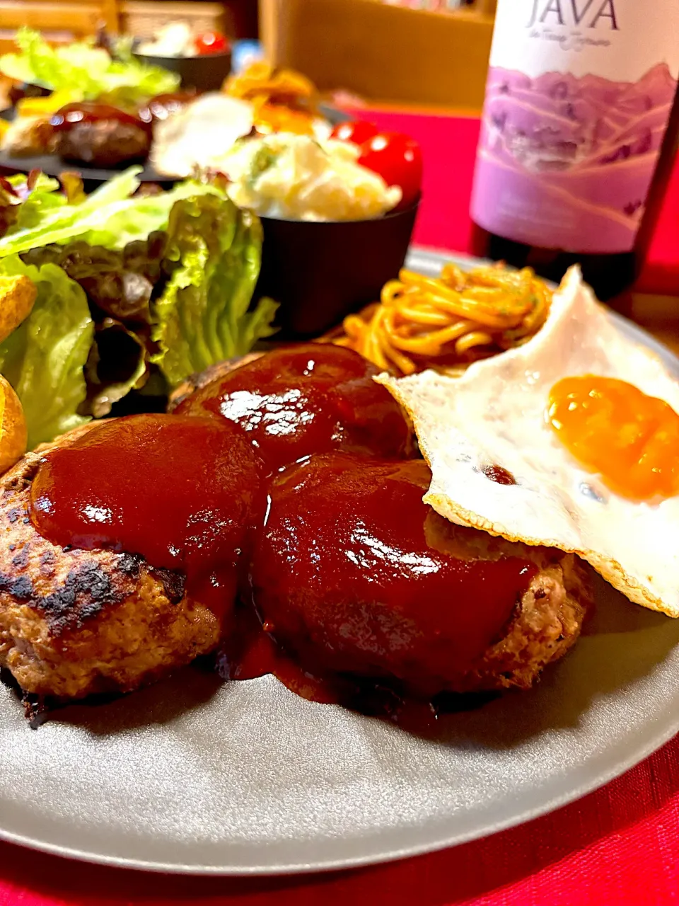 ハンバーグプレート|おかちさん