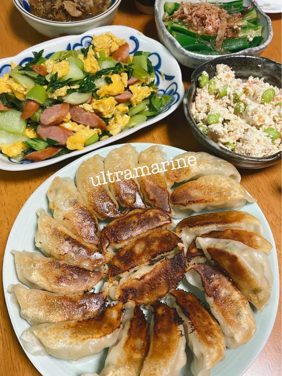 ＊レンチンおからサラダ、オクラのおひたし。パタパタした日の簡単ごはん＊|ultramarineさん