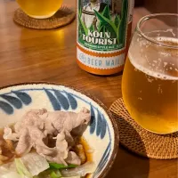 豚しゃぶ & リトアニアのビール🍺Volfas Engelman Köln Tourist🇱🇹ヴォルファス エンゲルマン ケルンツーリスト