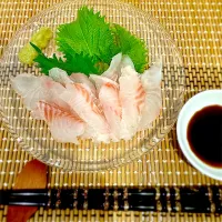 タカノハダイのお刺身|なか★やまさん