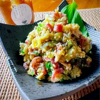 にゃんぺこさんの料理 お酒がすすむ🍶茄子とツナのなめろう