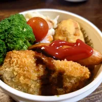アジフライ弁当(*^^*)|しーPaPaさん