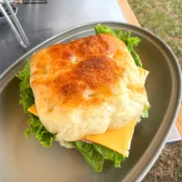 ハムチーズサンド（高加水フォカッチャ）|morimi32さん