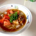 サバ缶のトマト冷麺🐟✨