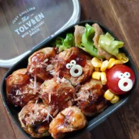 漢の…次女用🍱タコパの翌日たこ焼き丼弁当|ᵏᵒᵘさん
