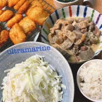 ＊もつ鍋の次の日のどて煮（もつ煮）と、たらフライ♪＊|ultramarineさん