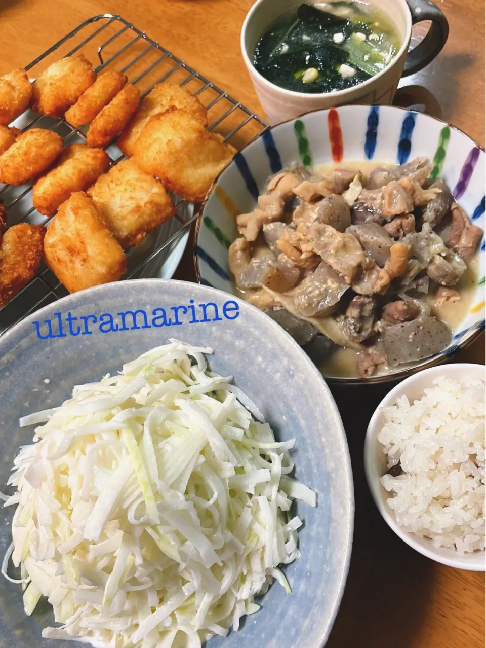 ＊もつ鍋の次の日のどて煮（もつ煮）と、たらフライ♪＊|ultramarineさん
