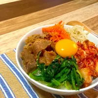 お夕飯　ビビンバ丼|renharuruさん