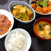 マグロの漬けメインのお夕飯🌛|みーぬさん