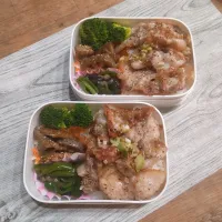 ネギ塩豚バラ丼弁当| puniさん
