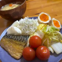 鯖の夜ごはん