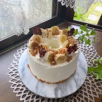 シナモンクランブルがけバナナシフォンケーキ| sakurakoさん