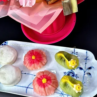 Snapdishの人気料理写真:母の日のプレゼント.⋆﻿𝜗𝜚和菓子