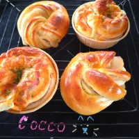 ハムチーズパン&アンパン✨| cocco+さん