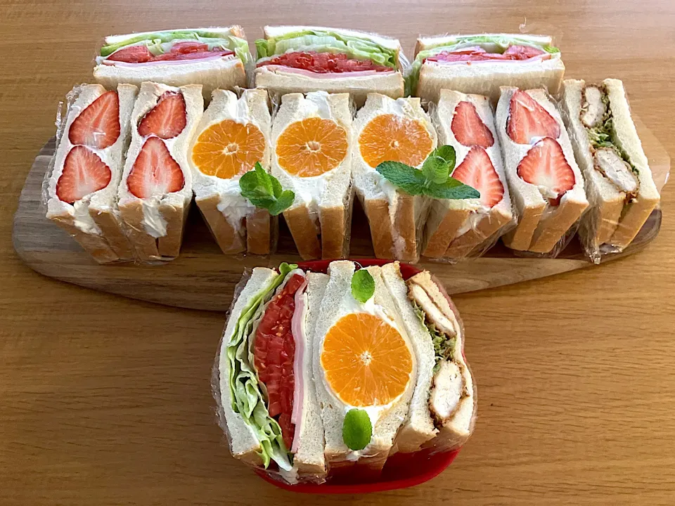 ＊0024.初夏のサンドイッチ🥪娘ちゃんの高校生弁当🍱＊|＊抹茶＊さん