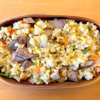 自家製チャーシュー入りチャーハン|あしゃみさん