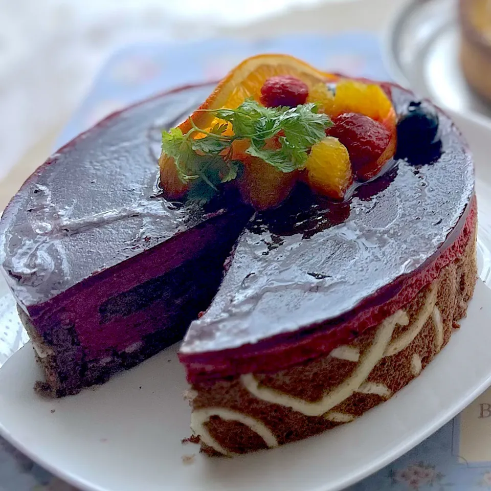 カシスとオレンジのムース|🍊🍒ユッキー🎂🍞🍲さん