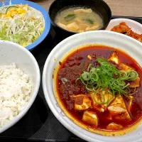 ■本格四川風麻婆豆腐定食クーポン割引（ライス小盛）にクーポンでキムチ|マハロ菊池さん