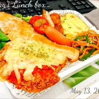 🇮🇹ポークカツレツ🐷❓️焼鮭❓️弁当
