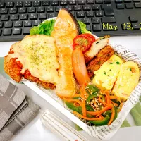 ダブルメイン😍弁当|Tsuu_chan‪ ·͜·♡‬さん