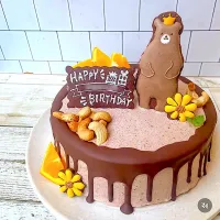 バースデー
パリパリチョコレートケーキ ✖︎ くまさん🐻|hari-co ＊ はりこさん