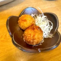 白芋コロッケ（2個）@手打ち蕎麦・うどん 郷ごころ|morimi32さん