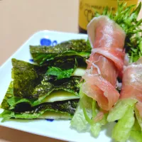 青じそとチーズのりサンド