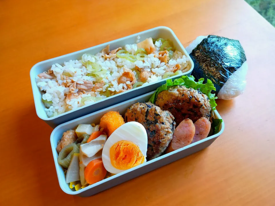 次男弁当&おにぎり|tamagomagomagoさん