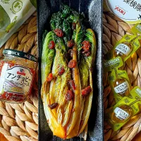 🥬ロメインレタスの蒸し炒め煮🥬|にゃんぺこさん