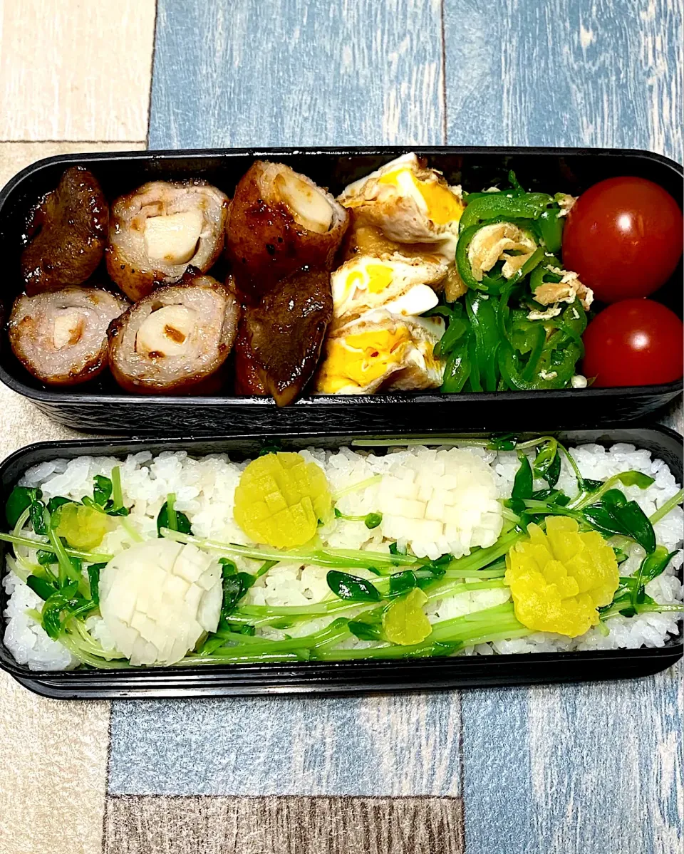 5/14エリンギ肉巻き弁当🌼|みっこちゃんさん
