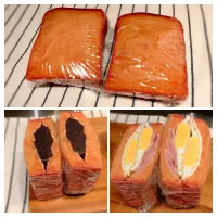 ビーツ食パンでサンドイッチ