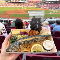 のり弁　鯖うす塩焼
