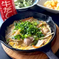 鶏肉の柳川風 ~牛だし|とんちんさん