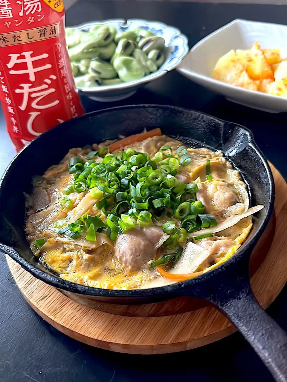 鶏肉の柳川風 ~牛だし|とんちんさん