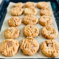 米粉deピーナッツバターチョコチャンククッキー🍪