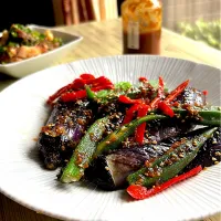 夏野菜の揚げ浸し ~発酵焼肉のタレ