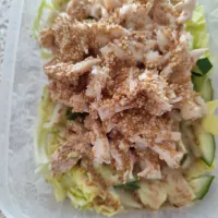 ささみときゅうりキャベツの胡麻ごまドレサラダ|m.rafuさん