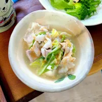 豚肉、豆腐、白菜の胡麻味噌しゃぶしゃぶ風|mi_neneco♪さん
